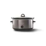 Crockpot™ 6-Quart Manual Slow Cooker - Black/Stainless Steel