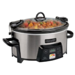 Crockpot™ 6.0-Quart Heat-Saver™ Cook & Carry™ Slow Cooker, Programmable, Stainless Steel