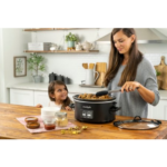 Crockpot™ 6-Quart Cook & Carry Slow Cooker, One-Touch Control, Matte Black