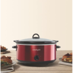 Crockpot™ 7-Quart Slow Cooker, Manual, Red Stainles