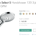 4 New Hansgrohe Shower items
