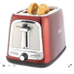 Oster® 2-Slice Toaster with Advanced Toast Technology, Candy Apple Red