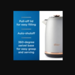 Oster® Electric Kettle, Metropolitan Collection with Rose Gold Accents