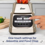 Oster® One Touch Blender with Auto Programs and 6-Cup Glass Jar, Brushed Nickel