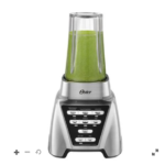 Oster® Pro 1200 Blender with 3 Pre-Programmed Settings, Blend-N-Go™ Cup and 5-Cup Food Processor, Brushed Nickel