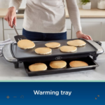 Oster® DiamondForce™ 10-Inch x 20-Inch Nonstick Electric Griddle with Warming Tray