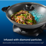 Oster® DiamondForce™ 4.7 Quart Nonstick Electric Wok with Lid