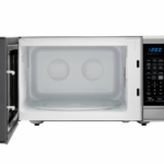 1.8 cu. ft. 1100W Sharp Stainless Steel Countertop Microwave Oven with Black Mirror Door (SMC1843CM)