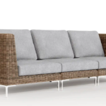 Wicker Outdoor Sofa - 3 Seat