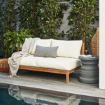 Teak Outdoor Loveseat with Armless Chairs - 4 Seat