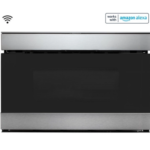 24 in. 1.2 cu. ft. 950W Sharp Stainless Steel Smart Easy Wave Open Microwave Drawer Oven (SMD2489ES)