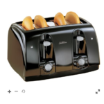 Sunbeam® 4-Slice Wide-Slot Toaster, Black