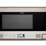 1.5 cu. ft. 1100W Stainless Steel Sharp Over-the-Counter Carousel Microwave Oven (R1214TY)