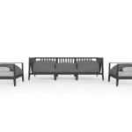 Aluminum Outdoor Sofa with Armchairs - 5 Seat