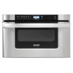 24 in. 1.2 cu. ft. 950W Sharp Easy Open Stainless Steel Microwave Drawer (KB6524PSY)
