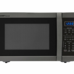 1.4 cu. ft. 1100W Sharp Black Stainless Steel Countertop Microwave Oven (SMC1452CH)