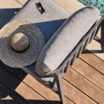 Aluminum Outdoor Armless Chair Conversation Set
