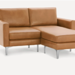 Block Nomad Leather Loveseat with Chaise