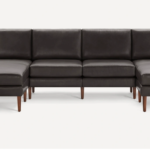 Block Nomad Leather Double Chaise Sectional