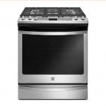 Kenmore 75123 5.8 cu. ft. Slide-In Gas Range with True Convection – Stainless Steel