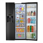 Kenmore 51737 26.2 cu. ft. Side-by-Side Door Refrigerator with In-Door Ice Maker - Black SS