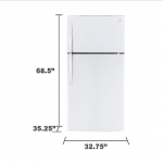 Kenmore 68032 23.8 cu. ft. Top-Freezer Refrigerator - White