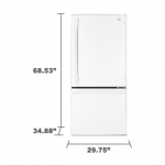 Kenmore Elite 79022 22.1 cu. ft. Bottom-Freezer Refrigerator – White