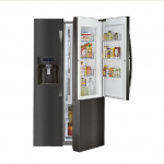 Kenmore Elite 51867 Counter-Depth Side-by-Side Refrigerator w/ Grab-N-Go™ - Black Stainless