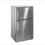 Kenmore 71215 21 cu. ft. Top-Freezer Fridge with Ice Maker - Fingerprint-Resistant Stainless Steel