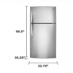 Kenmore 68033 23.8 cu. ft. Top-Freezer Refrigerator - Stainless Steel