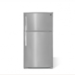 Kenmore 60615 18 cu. ft. Top Freezer Refrigerator with Deli Bin and Glass Shelves - Fingerprint Resistant Stainless Steel