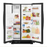 Kenmore 50049 25 cu. ft. Side-by-Side Refrigerator with Ice & Water Dispenser - Black