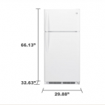 Kenmore 70812 18 cu ft Top-Freezer Refrigerator ENERGY STAR with Ice Maker Pre-Installed - White