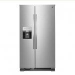 Kenmore 50045 25 cu. ft. Side-by-Side Fingerprint Resistant Refrigerator with Ice & Water Dispenser - Stainless Steel