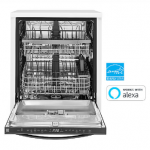 Kenmore 13387 Smart Wi-Fi Enabled Dishwasher with 360° PowerWash® X Spray Arm™ – Black Stainless