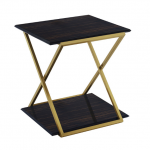Westlake End Table with Brushed Gold Legs