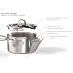 Signature Thermo-Clad™ Brushed Stainless-Steel 10-Piece Cookware Set