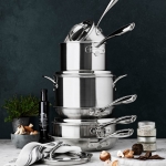 Signature Thermo-Clad™ Brushed Stainless-Steel 10-Piece Cookware Set