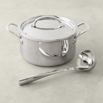 Thermo-Clad Stainless Steel Soup Pot with Ladle, 6-Qt.