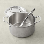 Thermo-Clad Stainless Steel Soup Pot with Ladle, 6-Qt.