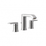 Genta Chrome Two-Handle Low Arc Bathroom Faucet