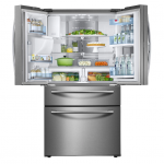 28 cu. ft. Food Showcase 4-Door French Door Refrigerator in Stainless Steel