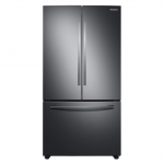28 cu. ft. Large Capacity 3-Door French Door Refrigerator with AutoFill Water Pitcher in Black Stainless Steel