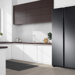 23 cu. ft. Smart Counter Depth Side-by-Side Refrigerator in Black Stainless Steel