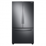 28 cu. ft. Large Capacity 3-Door French Door Refrigerator in Black Stainless Steel