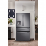 28 cu. ft. 4-Door French Door Refrigerator with FlexZone™ Drawer in Black Stainless Steel