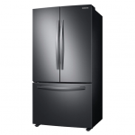 28 cu. ft. Large Capacity 3-Door French Door Refrigerator with Internal Water Dispenser in Black Stainless Steel