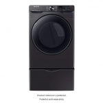 7.5 cu. ft. Smart Gas Dryer with Steam Sanitize+ in Black Stainless Steel