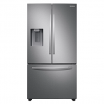 27 cu. ft. Large Capacity 3-Door French Door Refrigerator with Dual Ice Maker in Stainless Steel