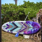 Pau Hana Moonmist TPU Inflatable Stand Up Paddle Board with Paddle - 10'